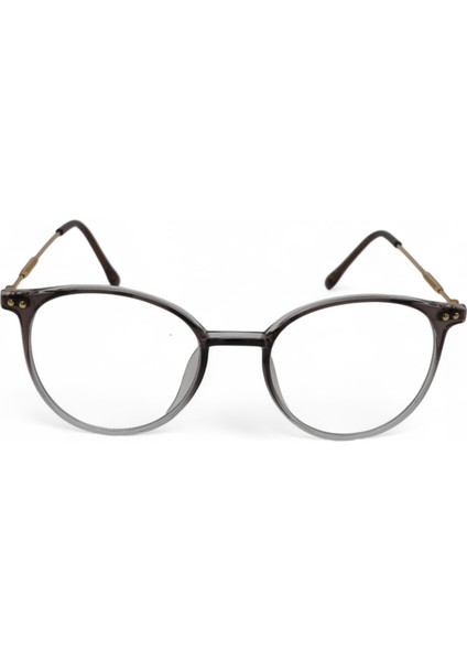 Blue Protect Round Ekran Gözlüğü – Kahve Şeffaf Gold