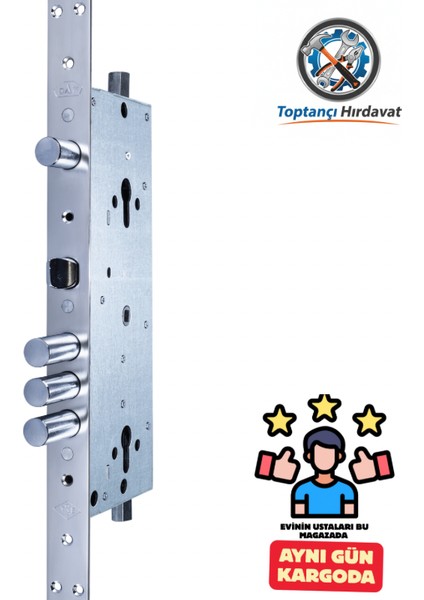 Daf Toki 14 Lü Sistem Merkezi Kilit Orta Kilit Barelsiz Çelik Kapı Kilidi