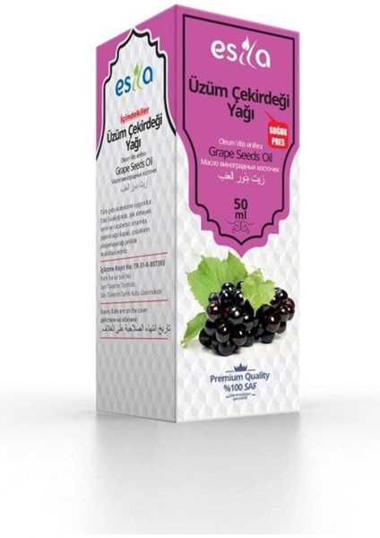 Üzüm Çekirdeği Yağı 50 Ml.