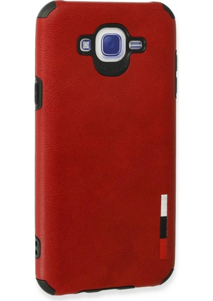 Ieg Samsung Galaxy J7 Kılıf Loop Deri Silikon - Kırmızı modelleri