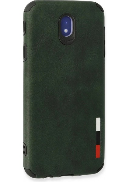 Ieg Samsung Galaxy J7 Pro / J730 Kılıf Loop Deri Silikon - Yeşil modelleri