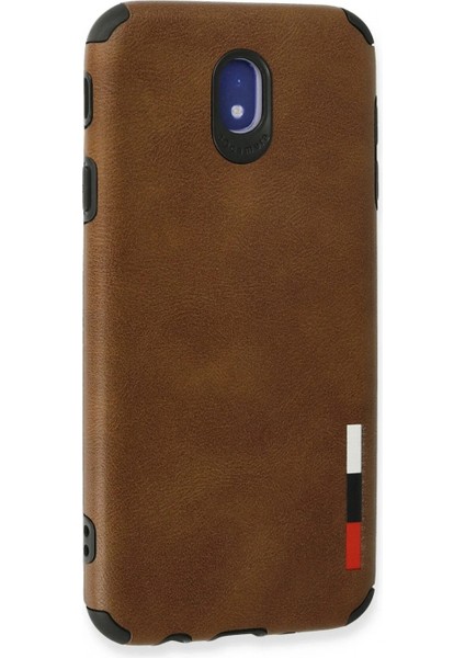 Ieg Samsung Galaxy J7 Pro / J730 Kılıf Loop Deri Silikon - Kahverengi modelleri