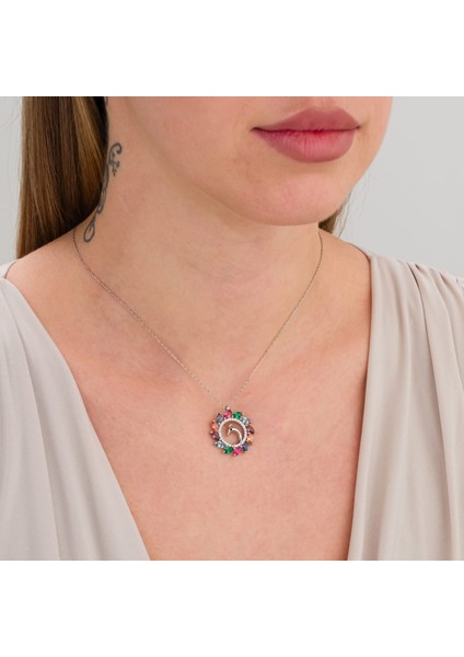 Tavus Kuşu Gümüş Kolye indirimleri