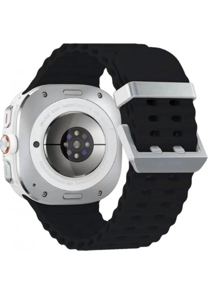 Watch 7 Ultra KR417 Rug Silikon Kordon - Siyah