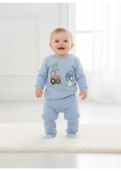 Laura Baby Araba Desenli Erkek Bebek Çocuk Alt Üst Takım fiyatları