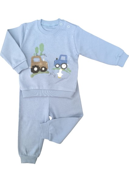 Laura Baby Araba Desenli Erkek Bebek Çocuk Alt Üst Takım modelleri