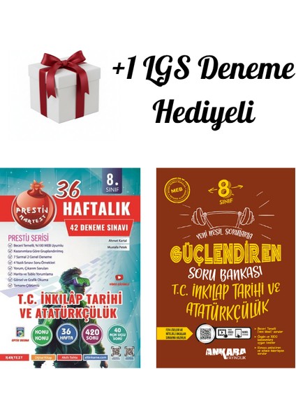 Nartest 8.sınıf (Lgs) Tarih 36 Haftalık Deneme ve Ankara Güçlendiren Soru Bankası + 1 Deneme Hediye