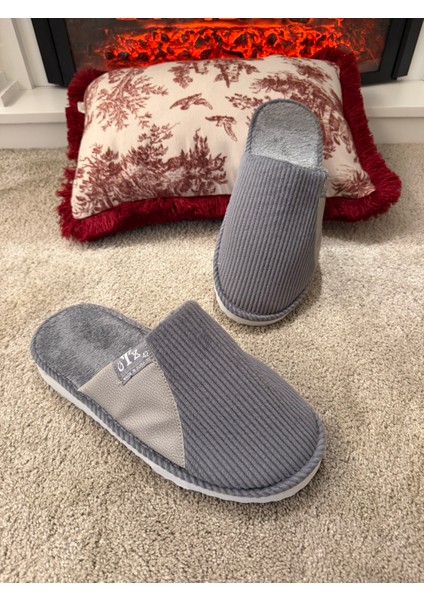 Erkek Sessiz Taban Çok Yumuşak ve Hafif Içi Yünlü Peluş Ev Terliği modelleri