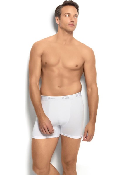 Erkek 6'lı Beyaz Likralı Stretch Boxer fırsatları