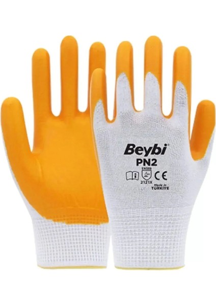 Pn2 Sarı Iş Eldiveni Polyester No:10 Örme Nitril Beybi Royaleks Group - 1 Çift fiyatları