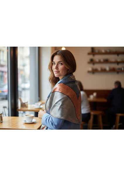 Renkli Desenli Fular 90 x 90 fiyatları