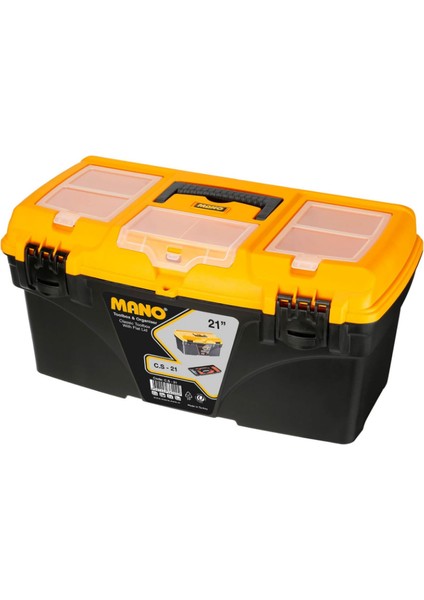 Kilitli Plastik Takım Çanta Siyah 21"