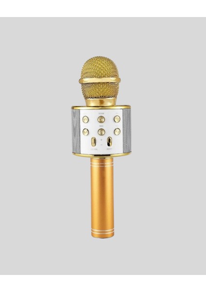 Kablosuz Karaoke Mikrofon USB Aux Destekli Parti ve Eğlence Için indirimleri