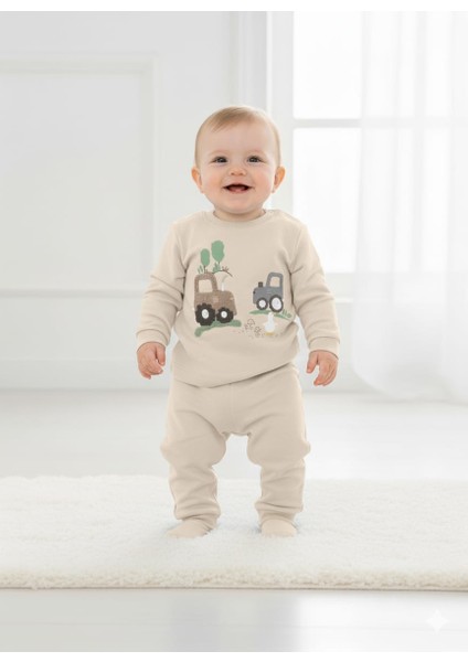 Laura Baby Araba Desenli Erkek Bebek Çocuk Alt Üst Takım fiyatları