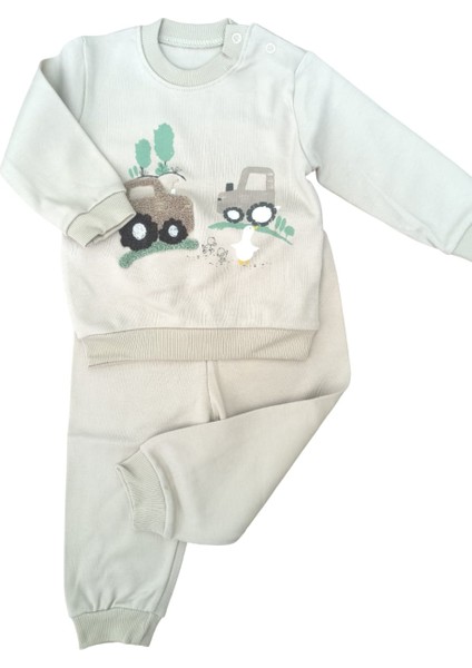 Laura Baby Araba Desenli Erkek Bebek Çocuk Alt Üst Takım fırsatları