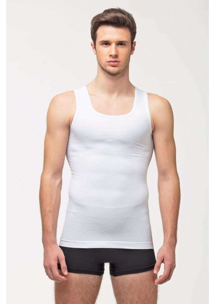 Elite Life Erkek Toparlayıcı Atlet Beyaz Korse 940
