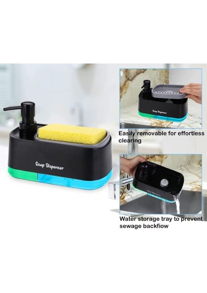 Çift Hazneli Sıvı Sabunluk ve Süngerlik Hazneli indirimleri