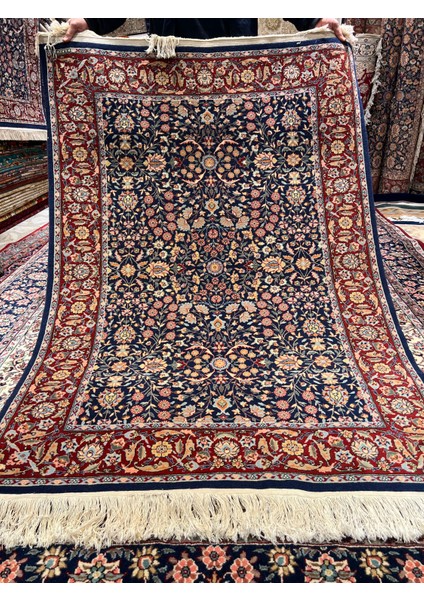 El Dokuma Sümerbank Hereke Halısı Imzalı Yedi Dağın Çiçeği Ebat 170X120