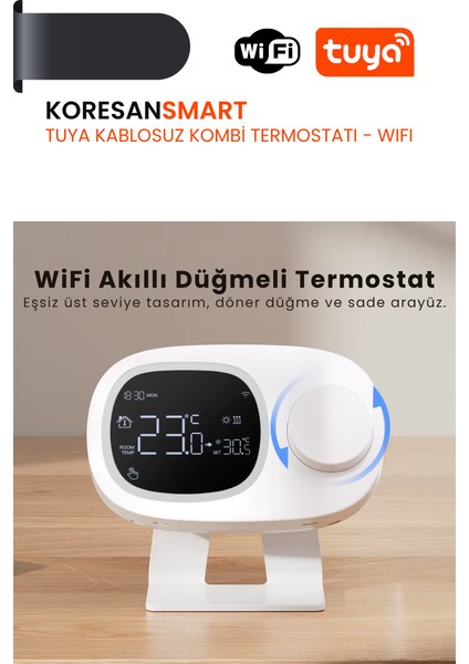 Tuya Kablosuz Kombi Termostatı Wifi - RF bağlantılı fırsatları