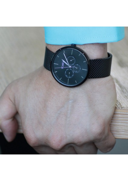 Toms Siyah Renk Hasır Kordonlu Erkek Kol Saati TH-TM1844C-1065-A3 fırsatları