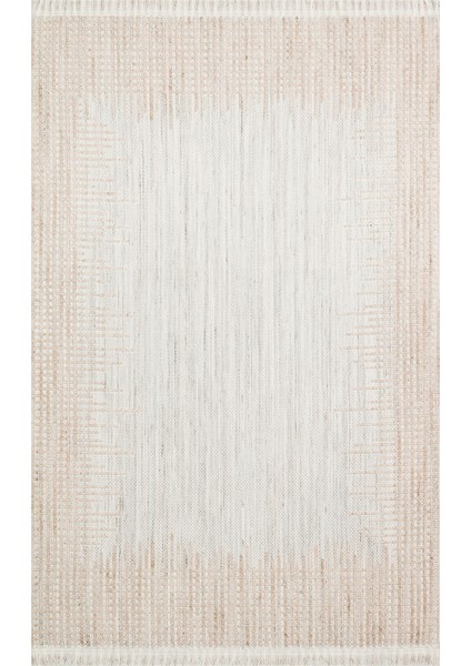 Cunda 01 Grey Beıge Yumuşak Dokulu Hav Toz Vermeyen Bukle Dokuma Salon, Mutfak, Koridor Halısı