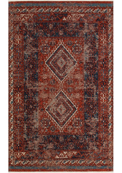 Avanos Kilim 02 Multy Anadolu'nun Antik Desenlerinden Esinlenilen Yıkanabilir Kaymaz Tabanlı Eskitme Kilim