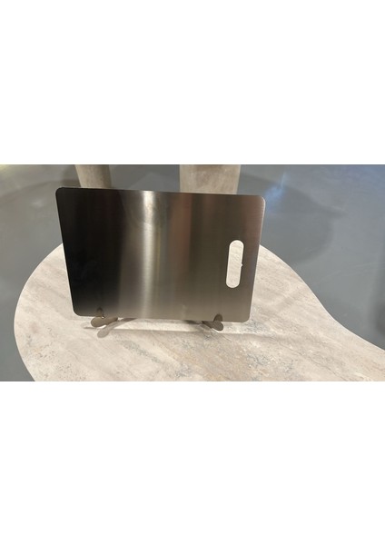 Güvencesi ile Paslanmaz Kesme Tahtası ( Kişiye Özel Isim Yazılabilir)