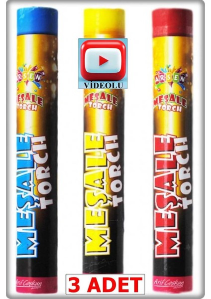 Düğün Gelin Alma Sünnet Asker Kınası Parti Malzemeleri Renkli Dumanı (Sarı,kırmızı,mavi) Videolu