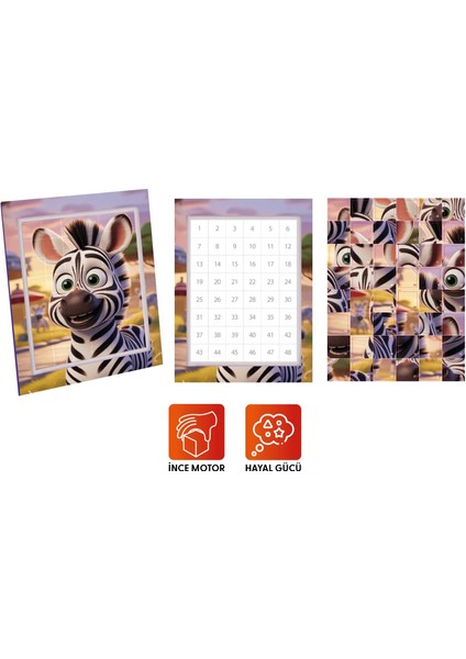Sticker Puzzle - Safari, Çıkartmalı Yapboz Etkinlik kitabı fırsatları