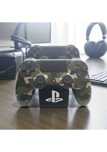 Ikili Dualshock 4 Gamepad Standı | Ps Logolu Çiftli Ps4 Oyun Kolu Tutucu | Masaüstü Saklama Organizeri indirimleri