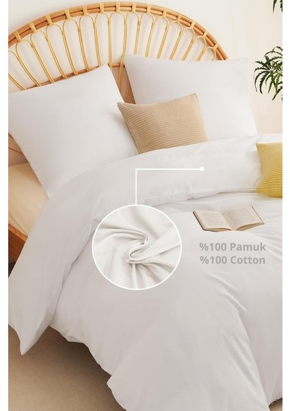 %100 Pamuk 57 Tel Iplik Boyalı Nevresim Seti Yumuşak Dokulu, Nefes Alan Kumaş