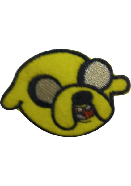 aplike ütü ıle yapışan köpek yüzü sarı arma 6x7 cm