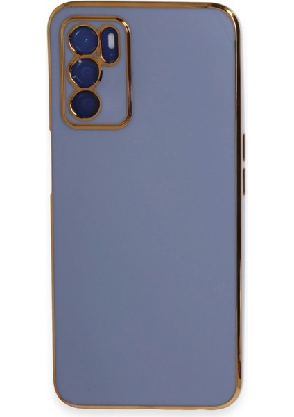 Ieg Oppo A16 Kılıf Volet Silikon - Mavi