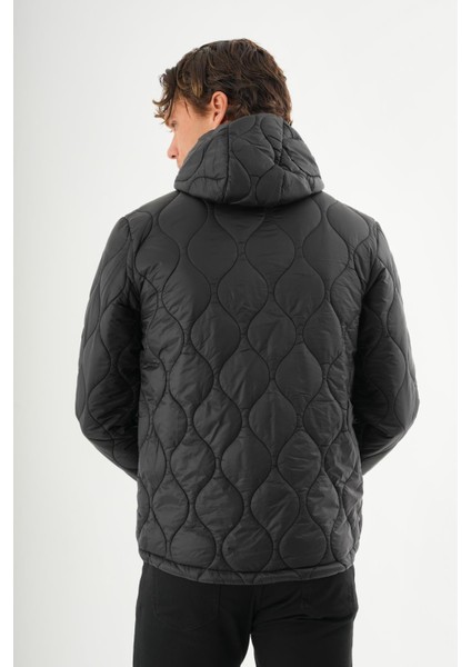 Erkek Reguler Fit Çok Hafif Kışlık Kapitone Mont