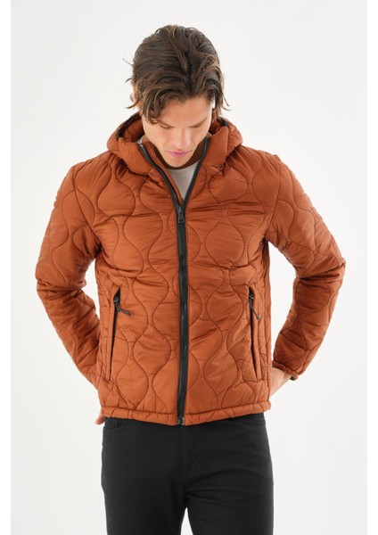 Erkek Reguler Fit Çok Hafif Kışlık Kapitone Mont