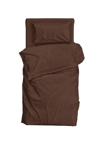 3 Parça Kahverengi Nevresim Takımı