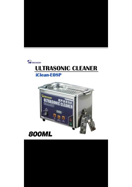 Mechanıciclean E08P Ultrasonik Temizleme Makinası
