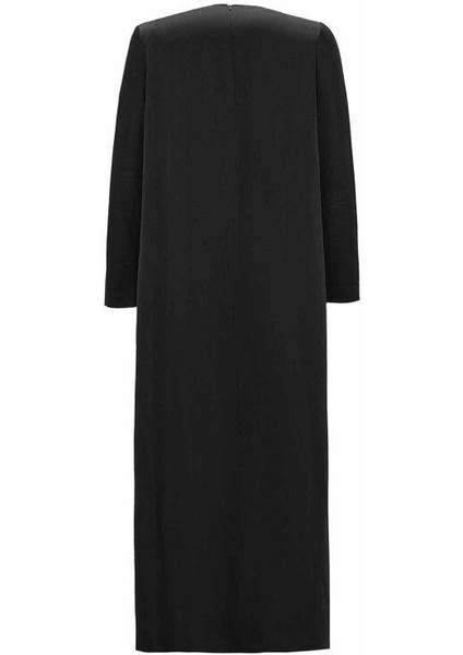 T26K-4012 Mıssdalıda Kolları Triko Bel Büzgülü Elbise modelleri