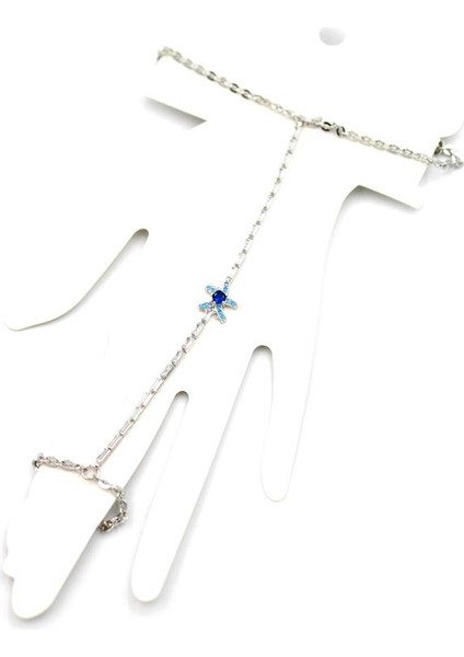 Taşlı Yıldız Şahmeran - Gümüş