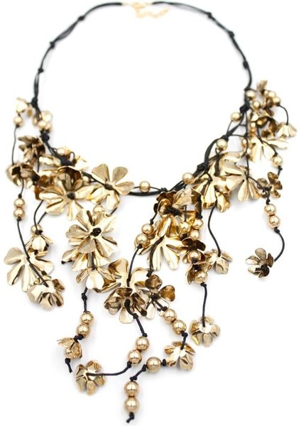 Metal Çiçek Kolye - Altın fiyatları