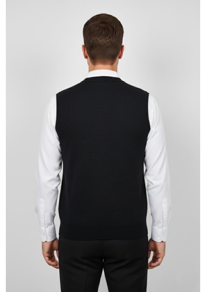 Erkek Düğmeli Yelek Cepli Çelik Örgü Klasik Kalıp BGL-ST04836 modelleri