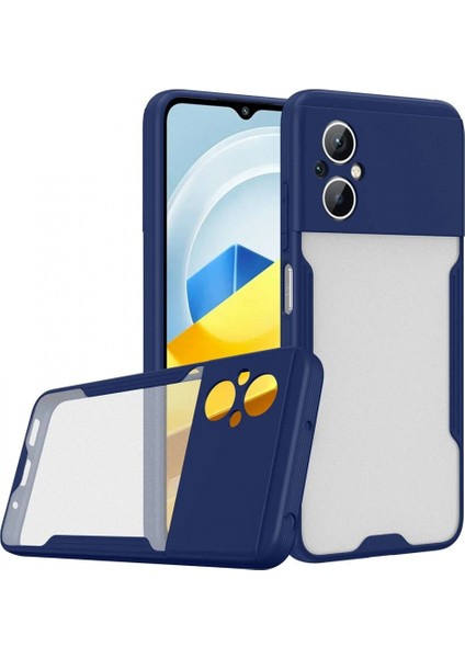 Ieg Xiaomi Poco M5 Kılıf Platin Silikon - Lacivert