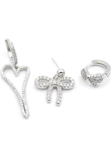 3'lü Fiyonk Küpe - Gümüş fiyatları