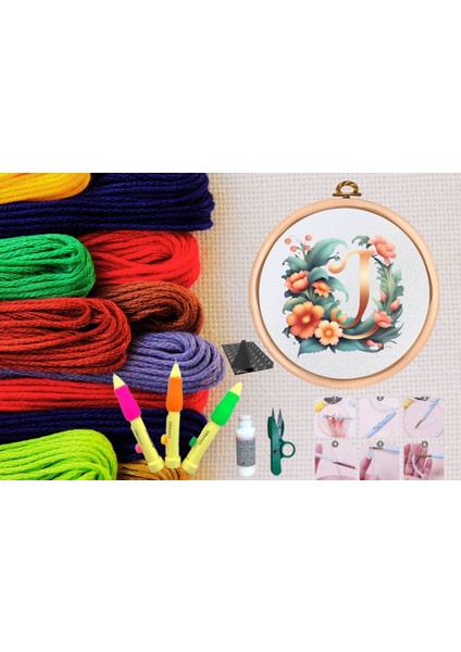 punch seti nakış seti kasnaklı kendin yap seti seri 73