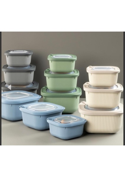 3 Parça Saklama Kabı Set ( 600-1100-1800 ml ) fiyatları