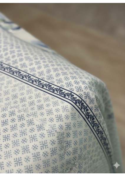 Akdeniz Esintisi Mavi Yeşil Yapraklı Lüks Nevresim Seti | %100 Pamuk modelleri