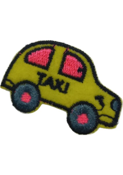aplike ütü ıle yapışan taxi arma 3x2,5 cm