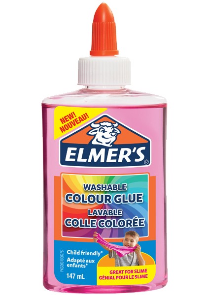 Elmers Şeffaf Renkli Yapıştırıcı Pembe 147 ml 2109496