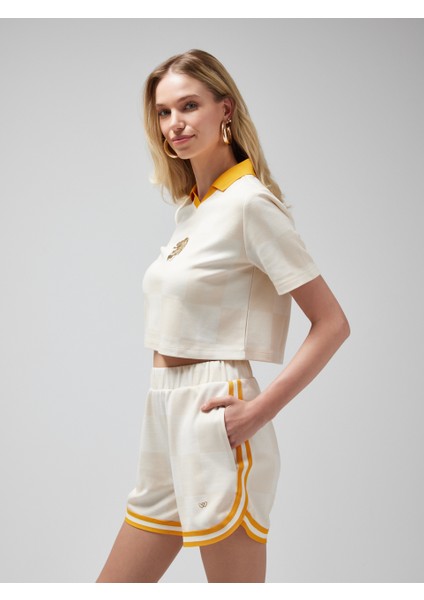 Gsstore x Midground Kadın Jakarlı Şort K251222