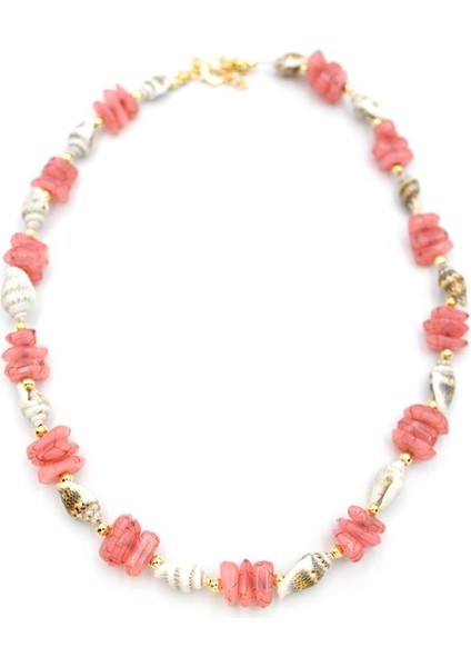 Deniz Kabuğu Kolye - Nar Çiçeği fiyatları